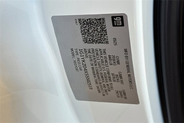 2025 Chevrolet Corvette E-Ray E-Ray Coupe 1LZ