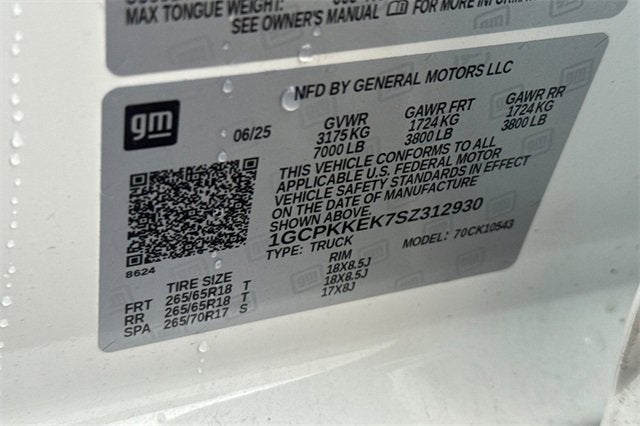 2025 Chevrolet Silverado 1500 Crew Cab Short Box 4-Wheel Drive LT 2FL