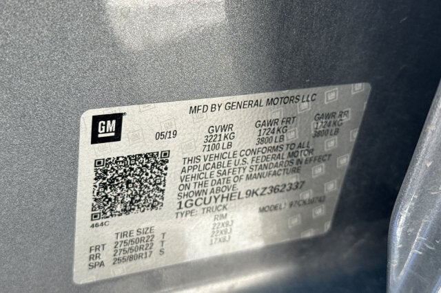 2019 Chevrolet Silverado 1500 Crew Cab Standard Box 4-Wheel Drive High Country