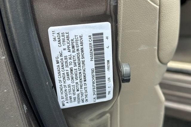 2012 Honda Civic Sdn EX-L Automatic PZEV