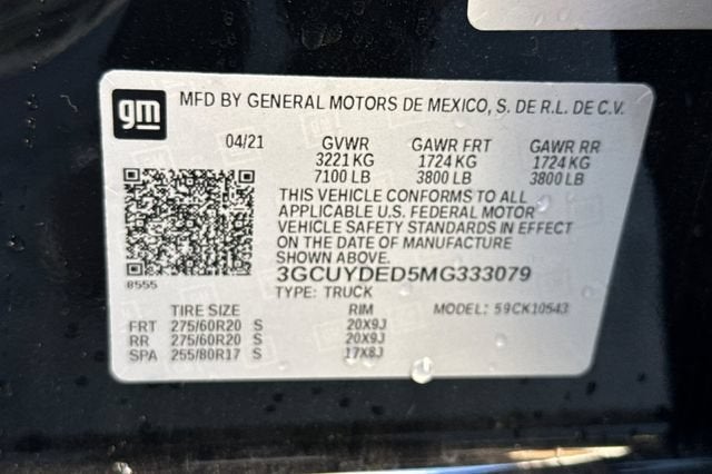 2021 Chevrolet Silverado 1500 Crew Cab Short Box 4-Wheel Drive LT