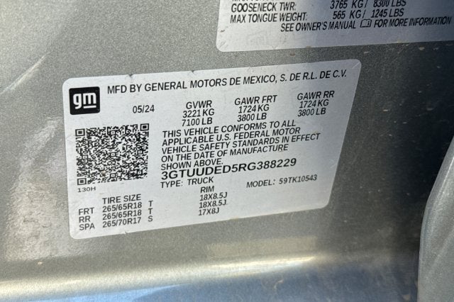 2024 GMC Sierra 1500 Crew Cab Short Box 4-Wheel Drive SLT