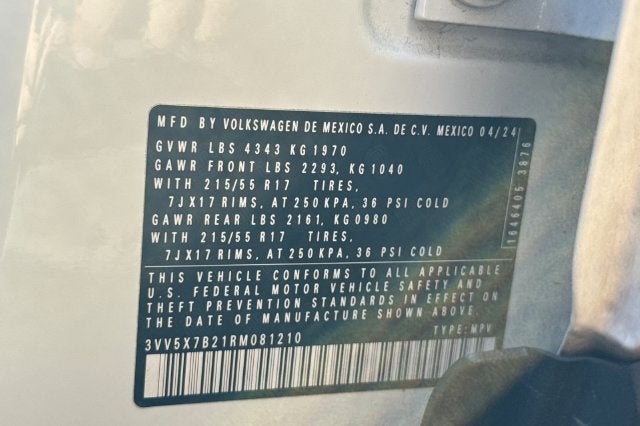 2024 Volkswagen Taos S FWD