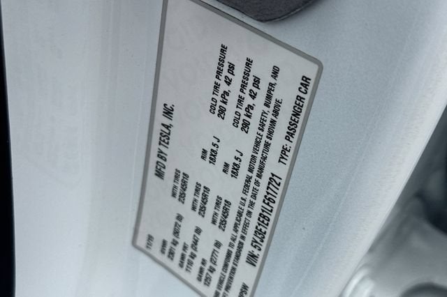 2020 Tesla Model 3 Long Range AWD