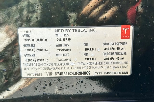 2018 Tesla Model S 75D AWD