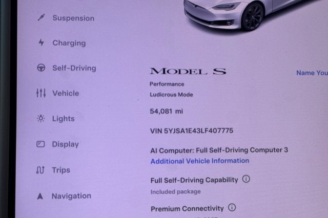 2020 Tesla Model S Performance AWD