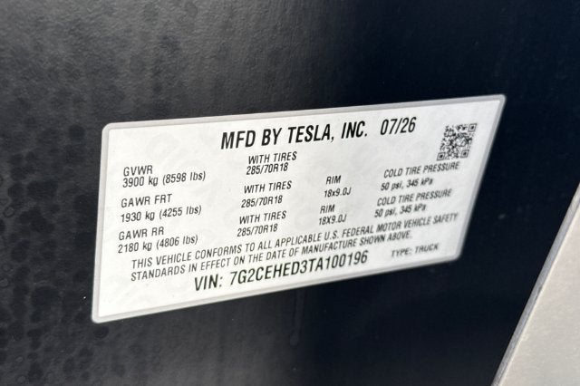 2026 Tesla Cybertruck Premium AWD