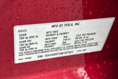 2022 Tesla Model Y Performance AWD