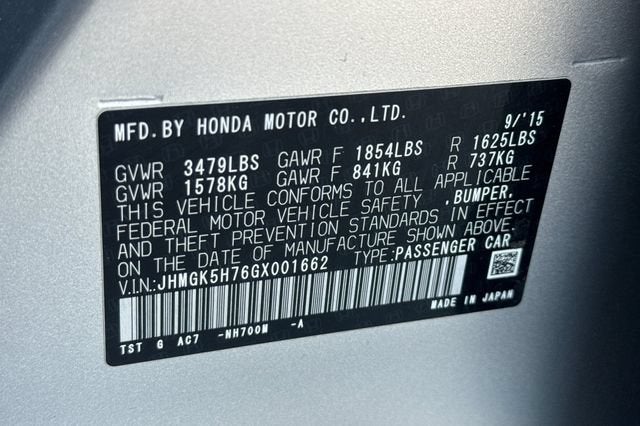 2016 Honda Fit EX CVT