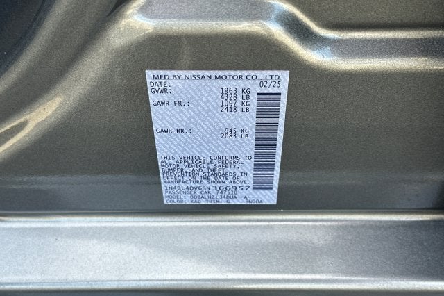 2025 Nissan Altima 2.5 SV
