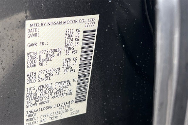 2023 Nissan Titan SV SV 2WD