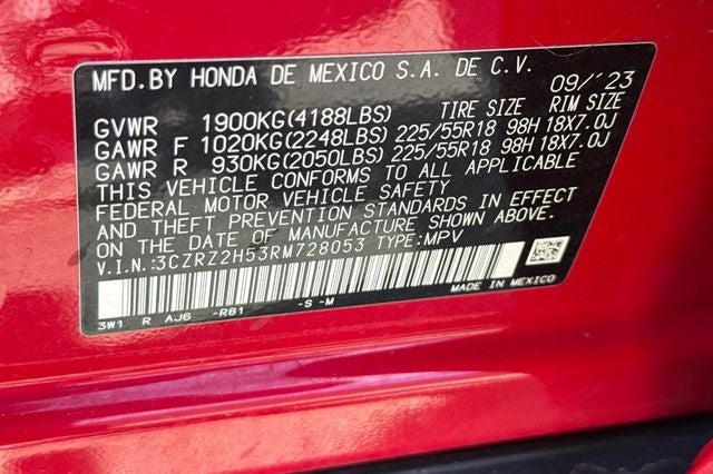 2024 Honda HR-V Sport AWD SPORT