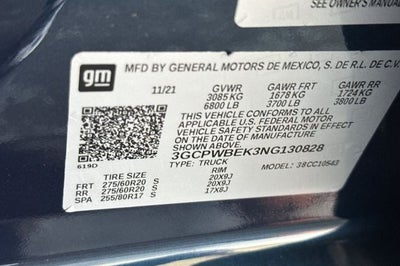 2022 Chevrolet Silverado 1500 LTD Custom VALUE PACKAGE