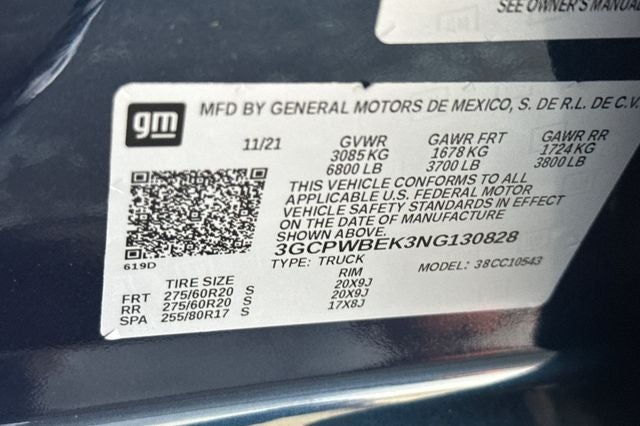 2022 Chevrolet Silverado 1500 LTD Custom VALUE PACKAGE