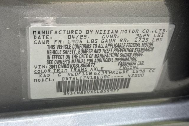 2025 Nissan Versa S