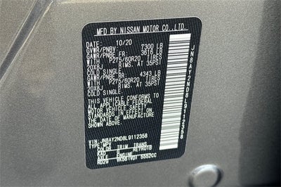 2020 Nissan Armada SL PREMIUM PACKAGE