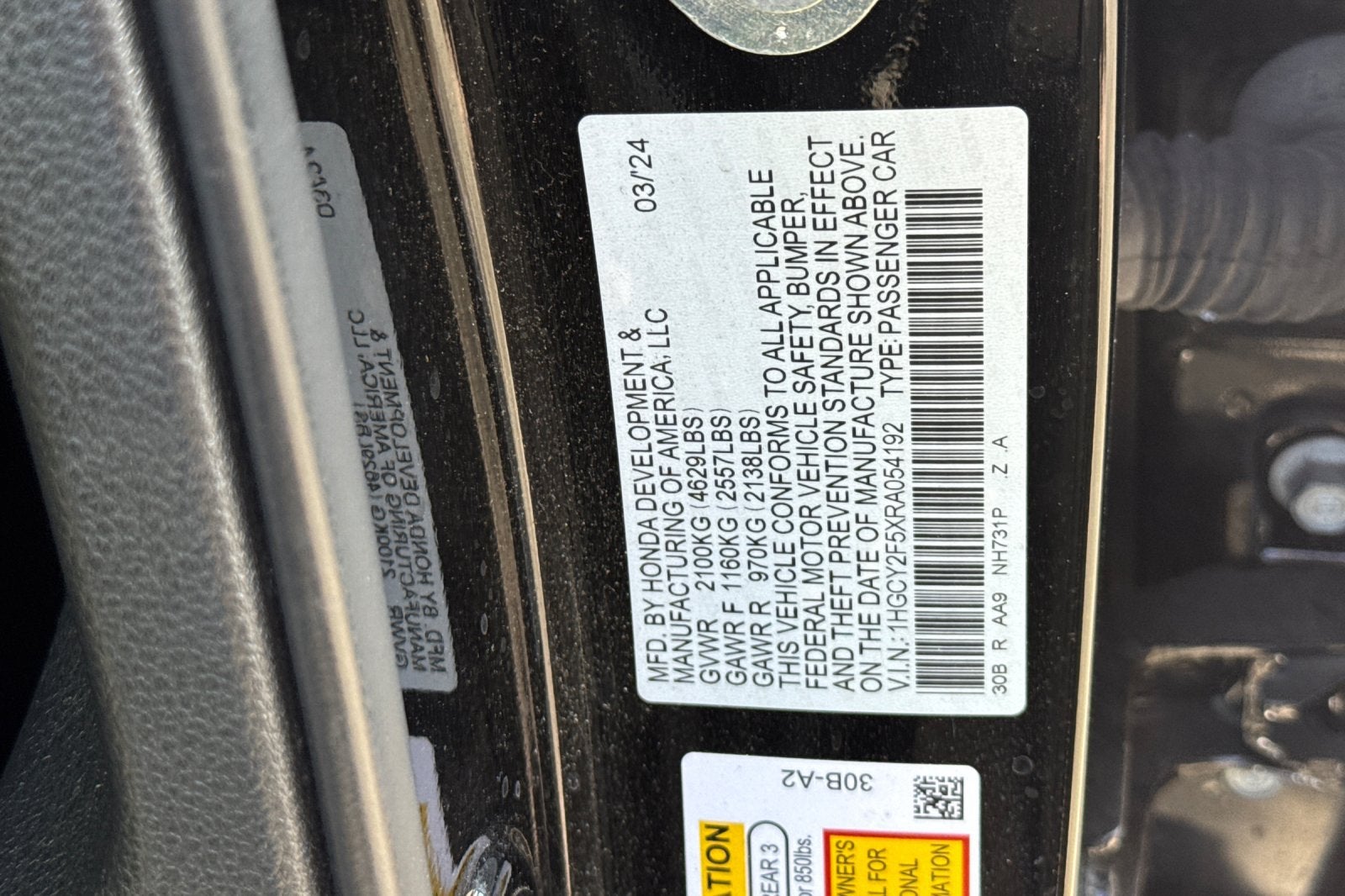 2024 Honda Accord Hybrid Sport