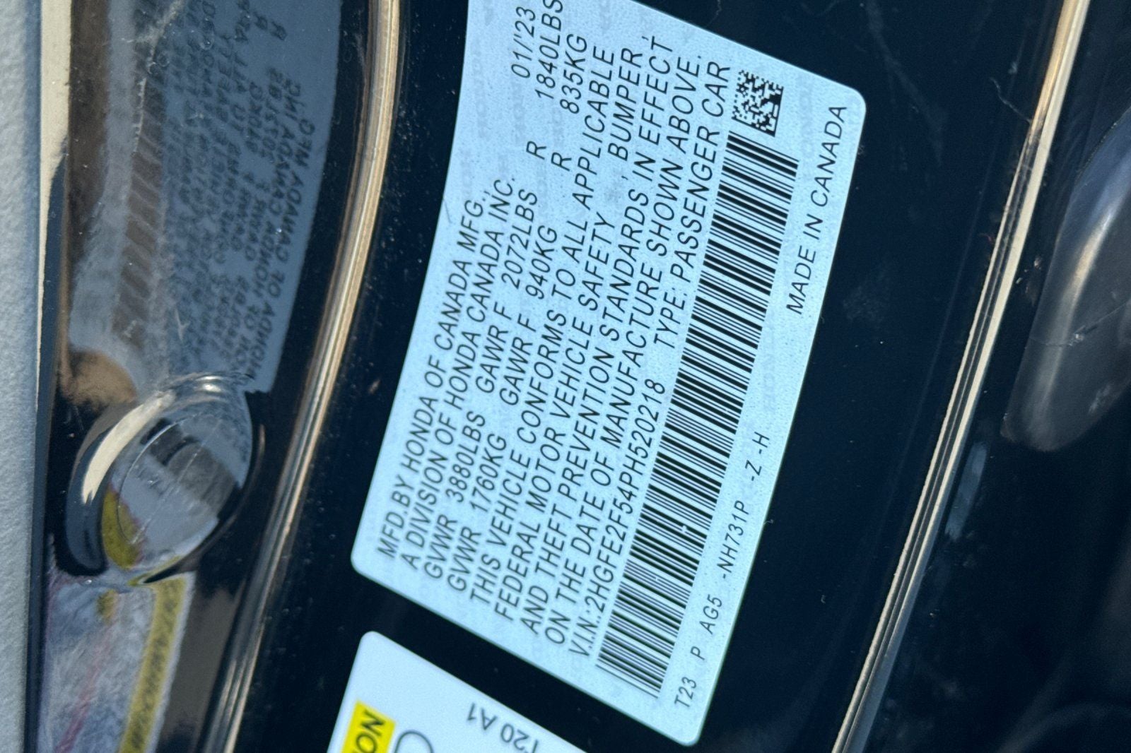 2023 Honda Civic Sport SPORT