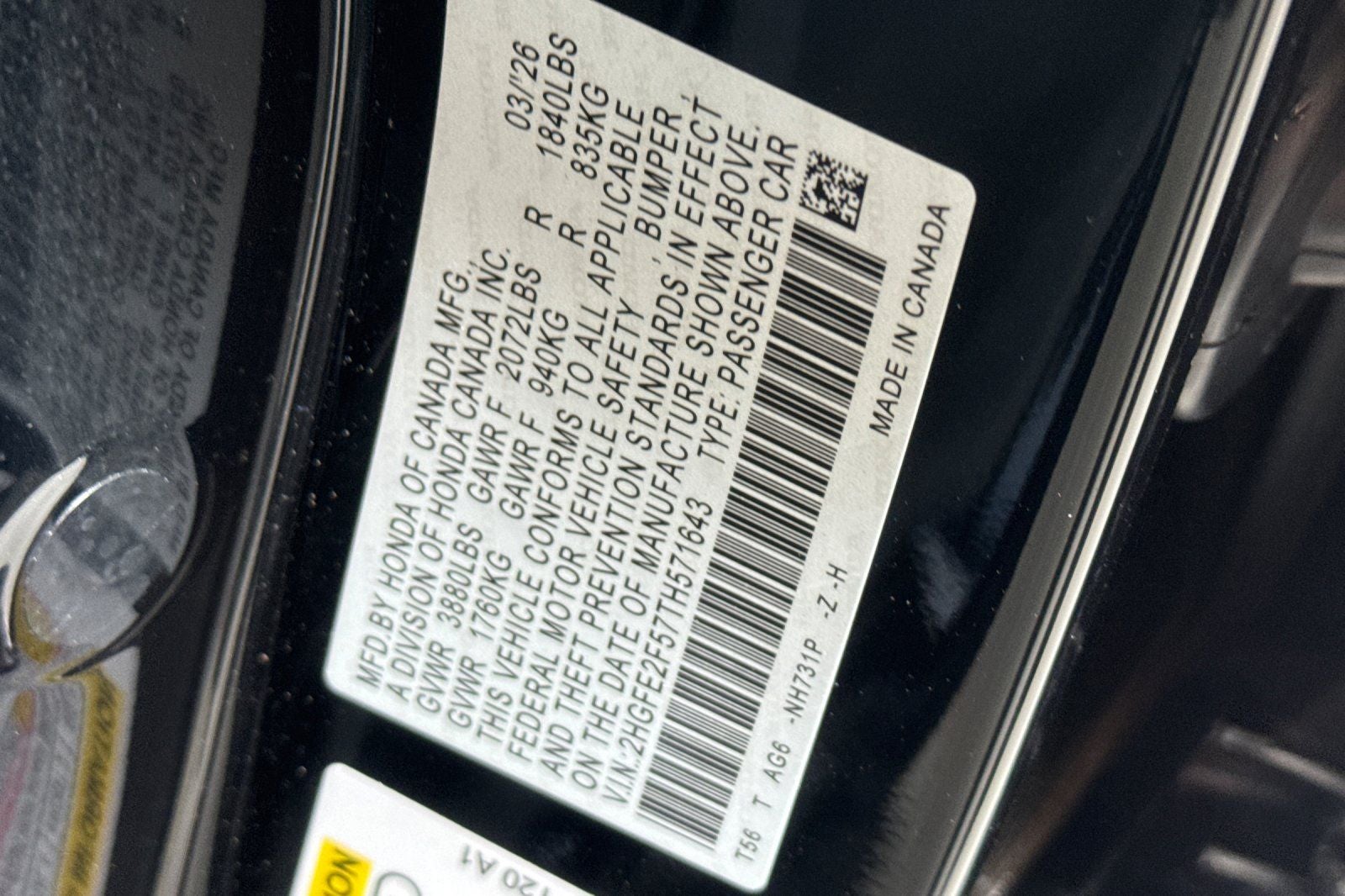 2026 Honda Civic Sport