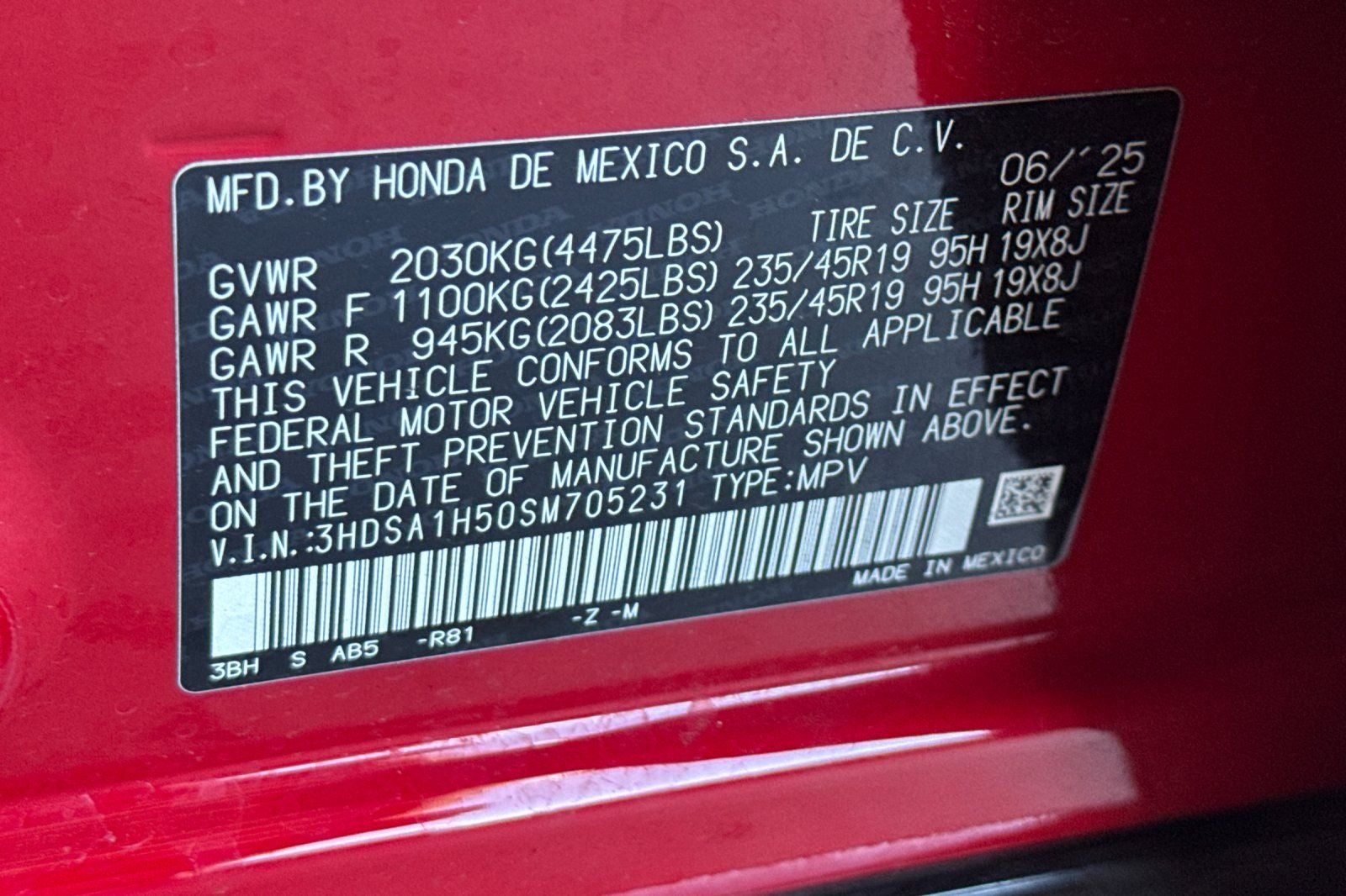 2025 Acura ADX A-Spec Package