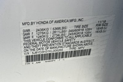 2019 Acura MDX 3.5L 3.5L