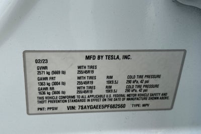 2023 Tesla Model Y Long Range