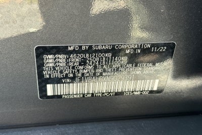2022 Subaru WRX Limited