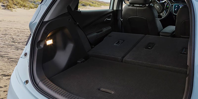 Chevrolet Bolt EV trunk space open view