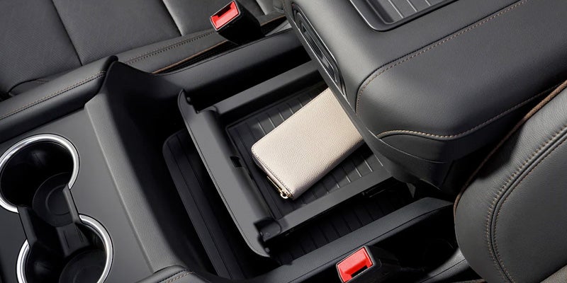 Suburban center console with phone