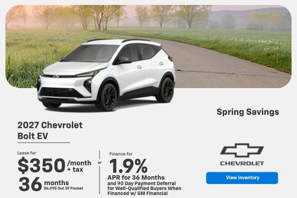 Bolt EV offer
