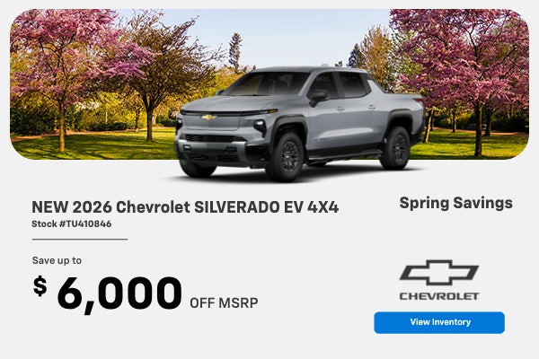 NEW 2026 CHEVROLET SILVERADO EV 4X4