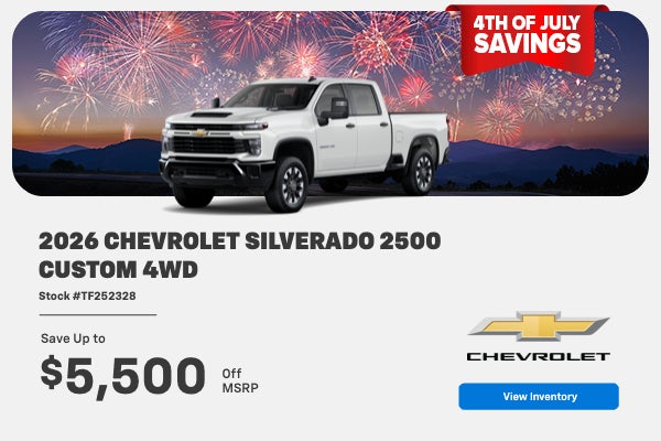 2026 CHEVROLET SILVERADO 2500 Custom 4WD