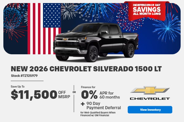 NEW 2026 CHEVROLET SILVERADO 1500 LT