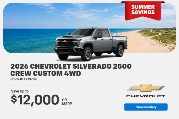 2026 Chevrolet Silverado 2500 Crew Custom 4wd 