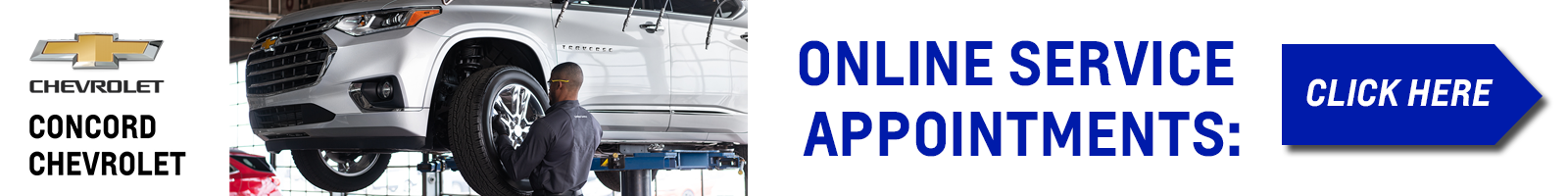 Concord Chevrolet - Online Service Appointments - Click Here
